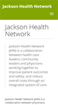 Mobile Screenshot of jacksonhealthnetwork.org